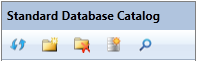 An image of the Standard Database Catalog Toolbar